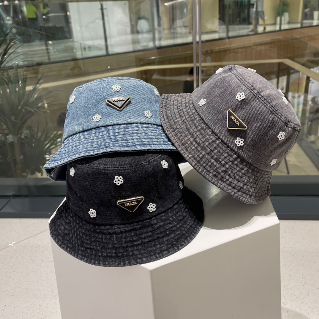 [TOP] PRADA Washed Fisherman Hat - 3 Colors