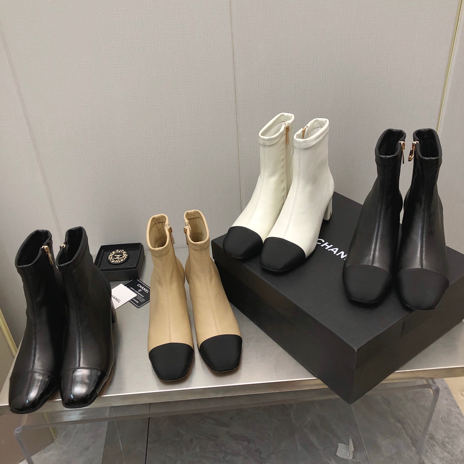[TOP] CHANEL Classic Thick Heel Boots - 4.5cm - Four Colors