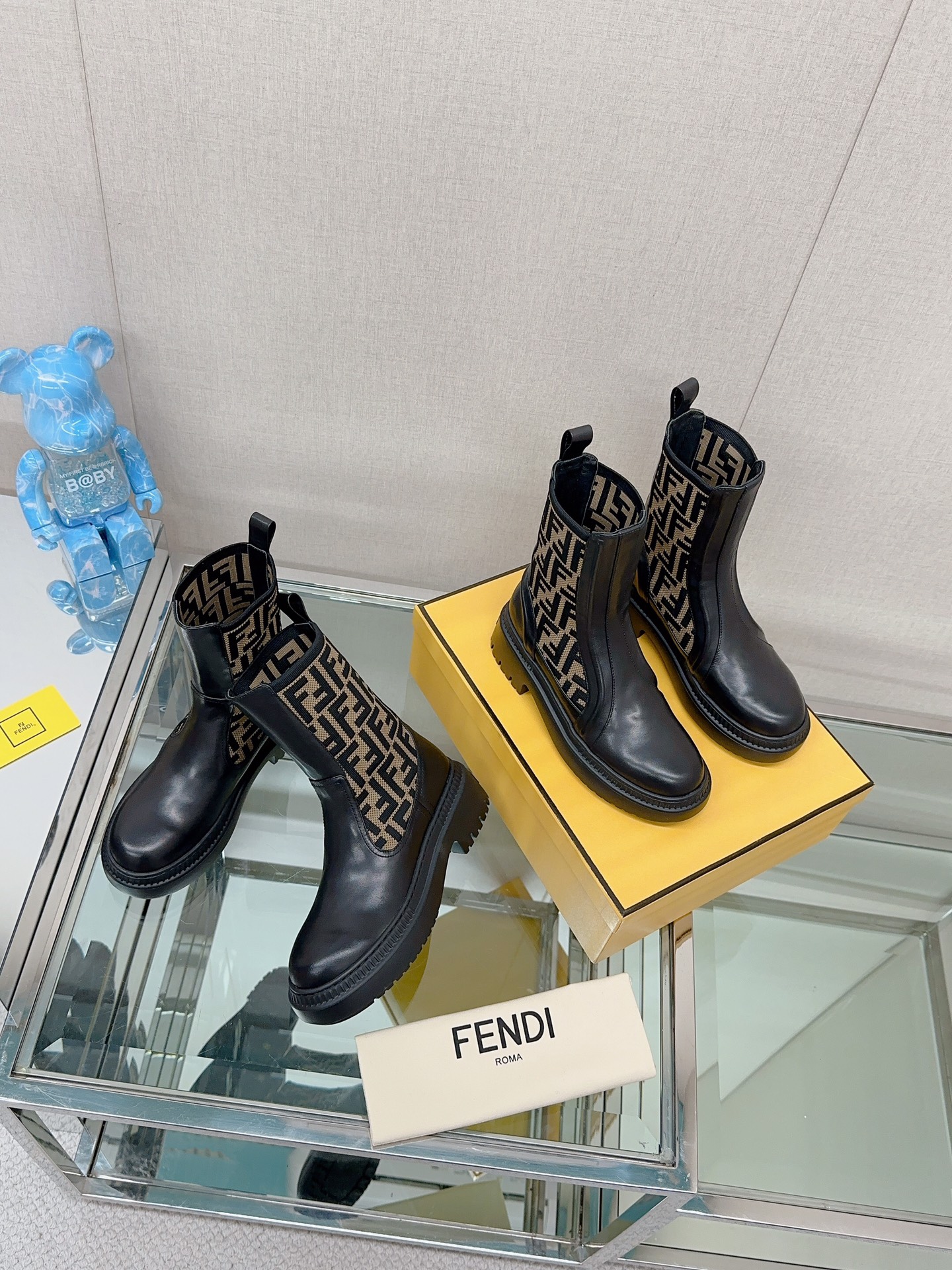 [TOP] FENDI Socks Thick Bottom Boots - Four Colors