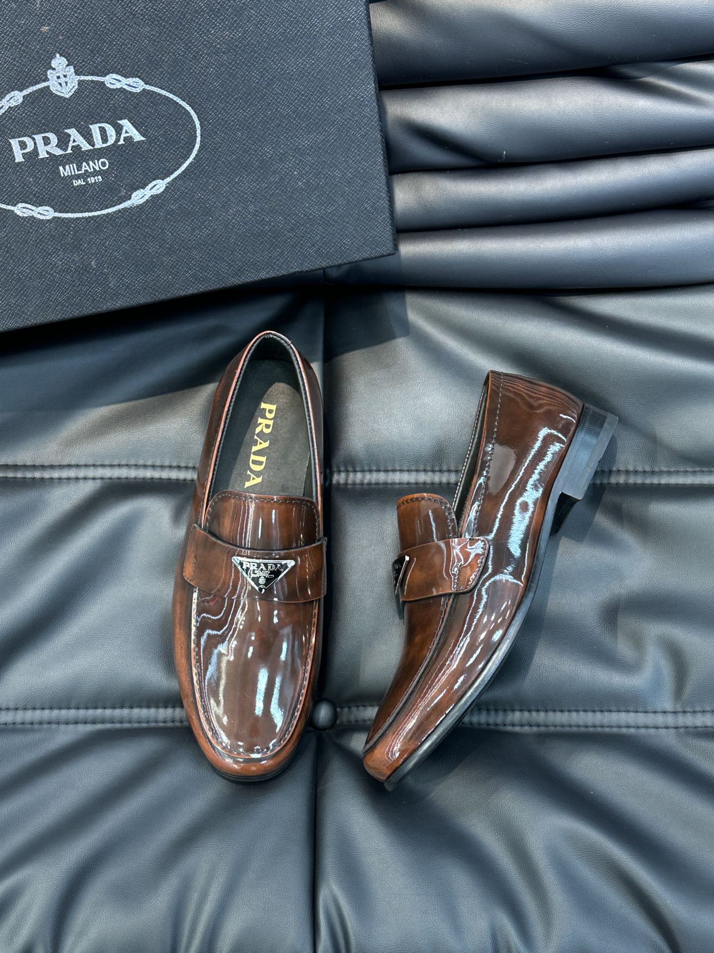 [TOP] PRADA Men's Formal Business Leather Shoes - Four Colors