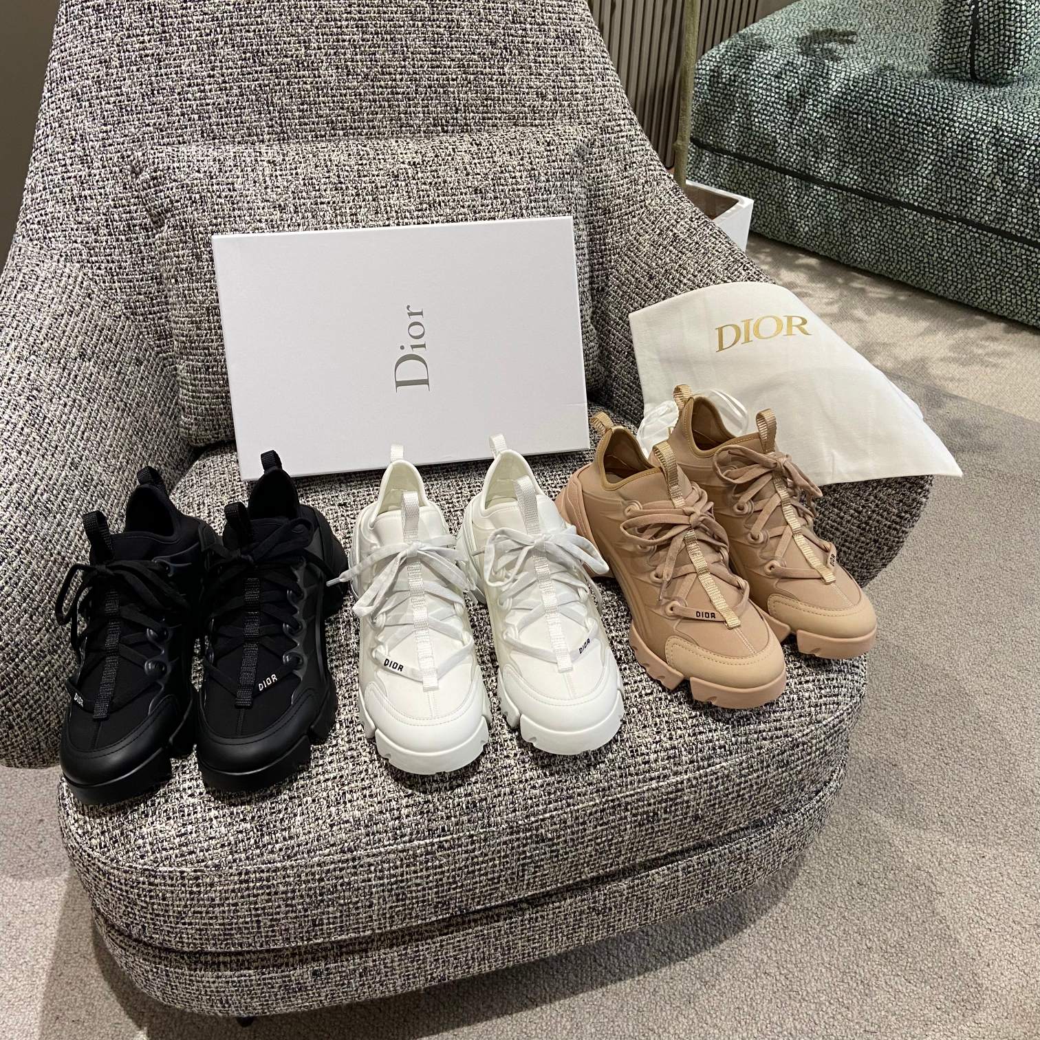 [TOP] Christian Dior Imported Silk Cowhide Casual Sports Shoes - 3 Colors