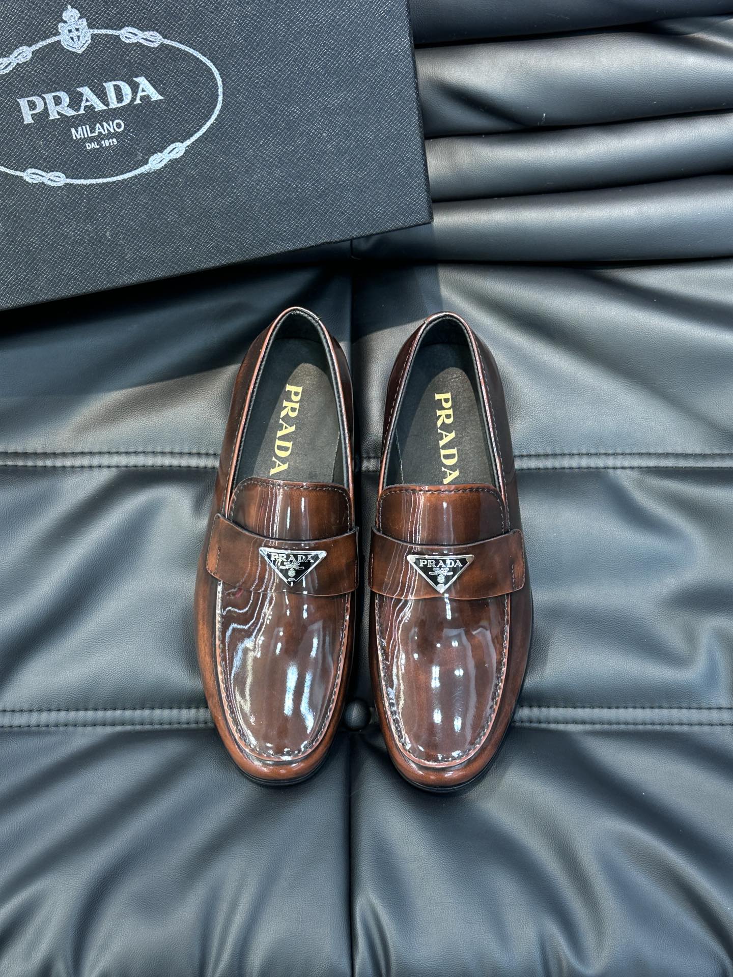 [TOP] PRADA Men's Formal Business Leather Shoes - Four Colors