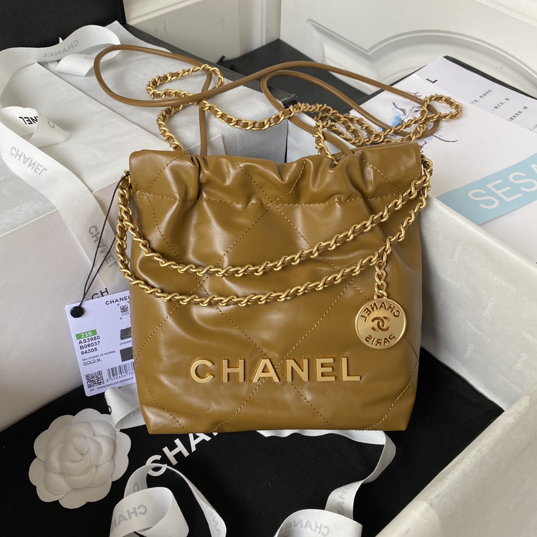[TOP] CHANEL Mini 22 Bag 19x20x6cm - GHW - Four Colors