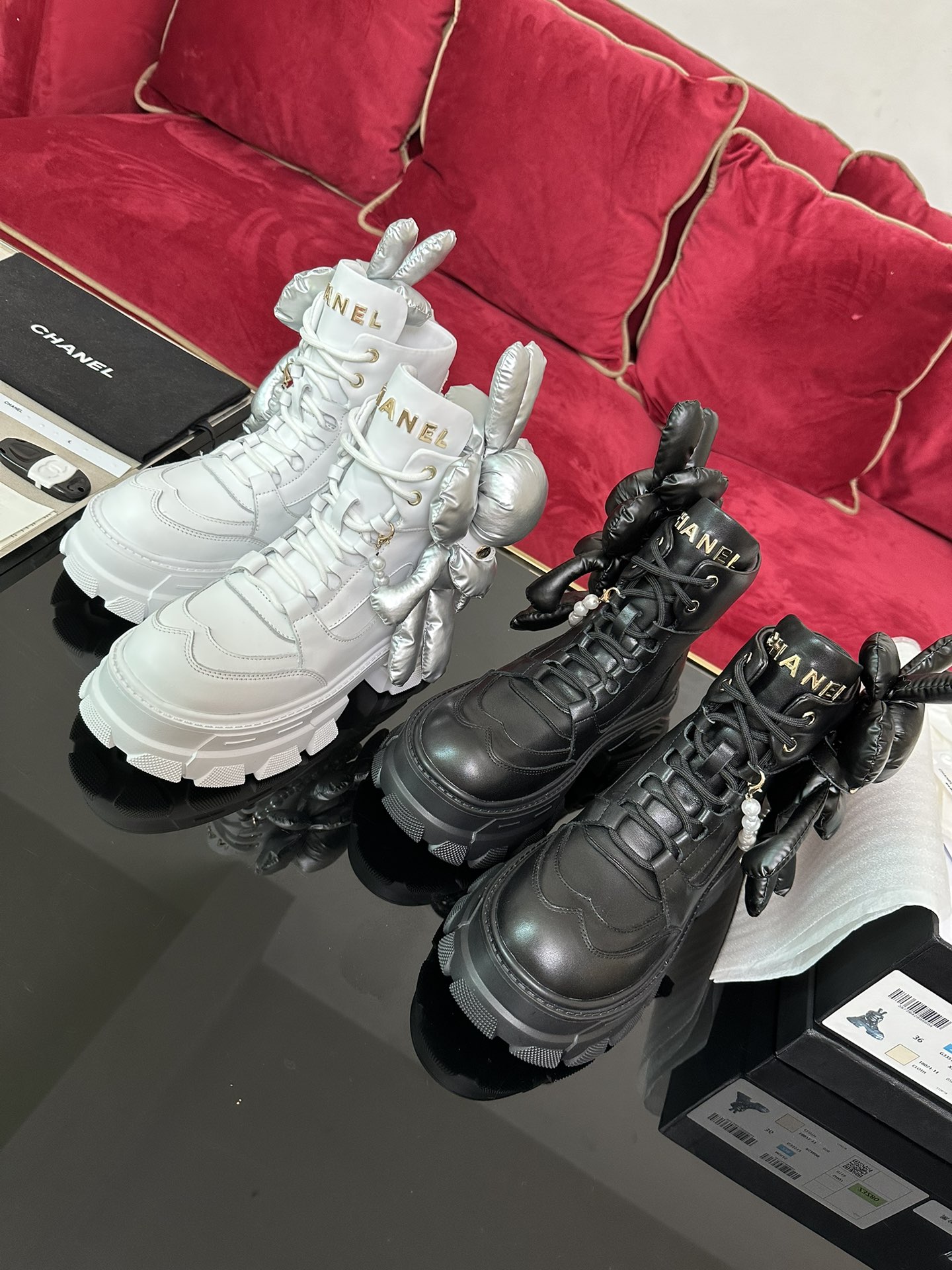 [TOP] CHANEL Detachable Doll Toy Short Boots - 2 Colors