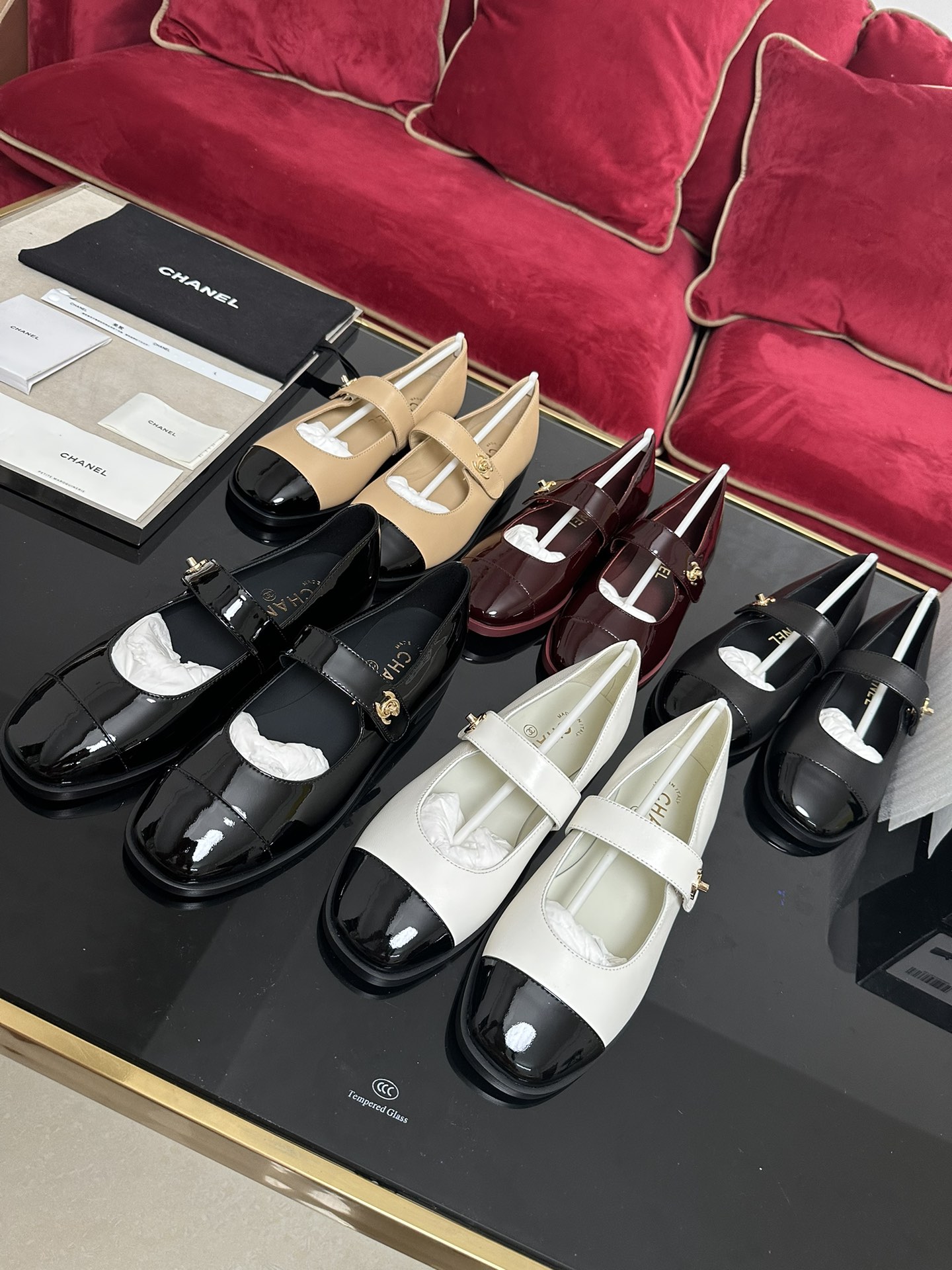 [TOP] CHANEL Round Head Flat Shoes - 5 Colors