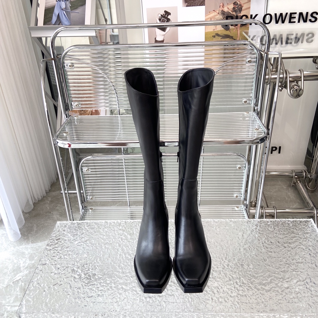 [TOP] BALENCIAGA Santiago Over The Knee Boots - 4.5cm - Black