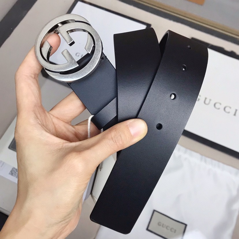 [TOP] GUCCI Vintage Men's Belt - 3.8cm - Black