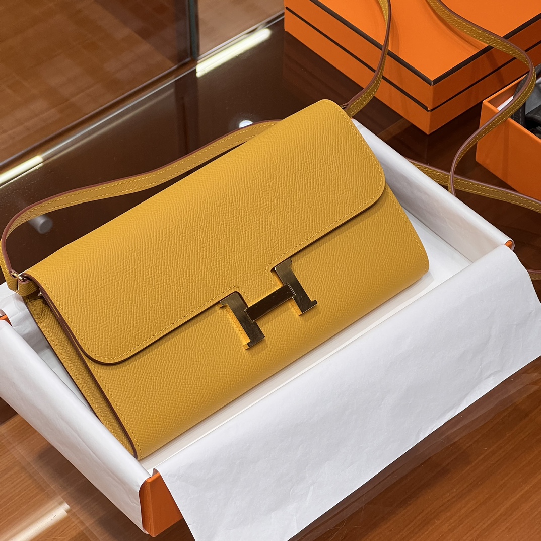 [TOP] HERMES 19 CM Epsom Constance Woc - Four Colors - GHW