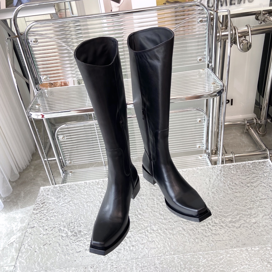 [TOP] BALENCIAGA Santiago Over The Knee Boots - 4.5cm - Black