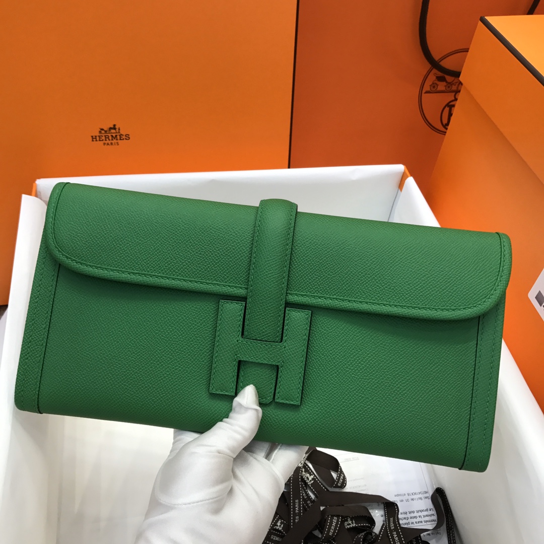 [TOP] HERMES Handmade Wax Thread Jige Elan 29 Clutch Swift - 14 Colors