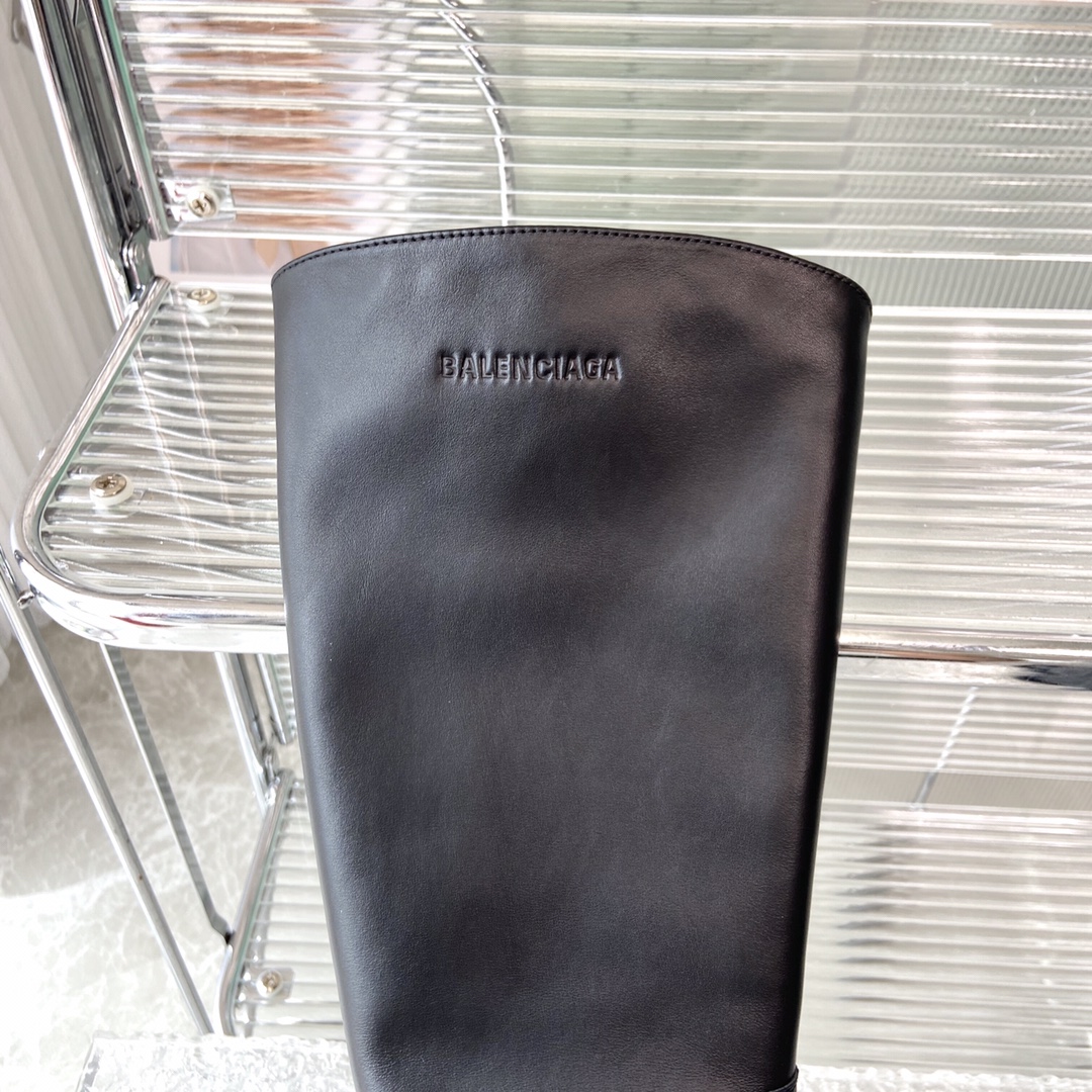 [TOP] BALENCIAGA Santiago Over The Knee Boots - 4.5cm - Black