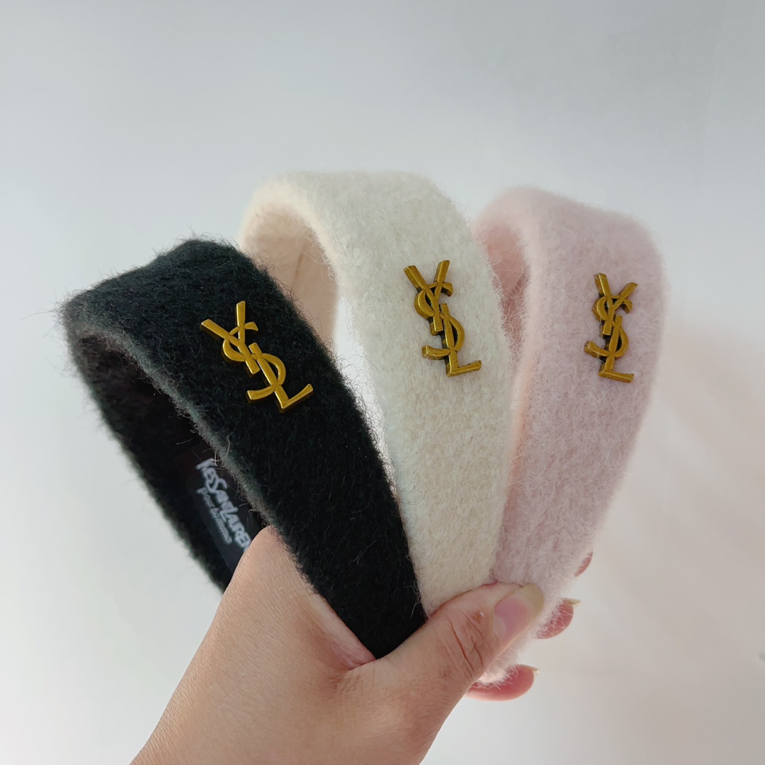 [TOP] Yves Saint Laurent YSL New Wool Headband - Three Colors
