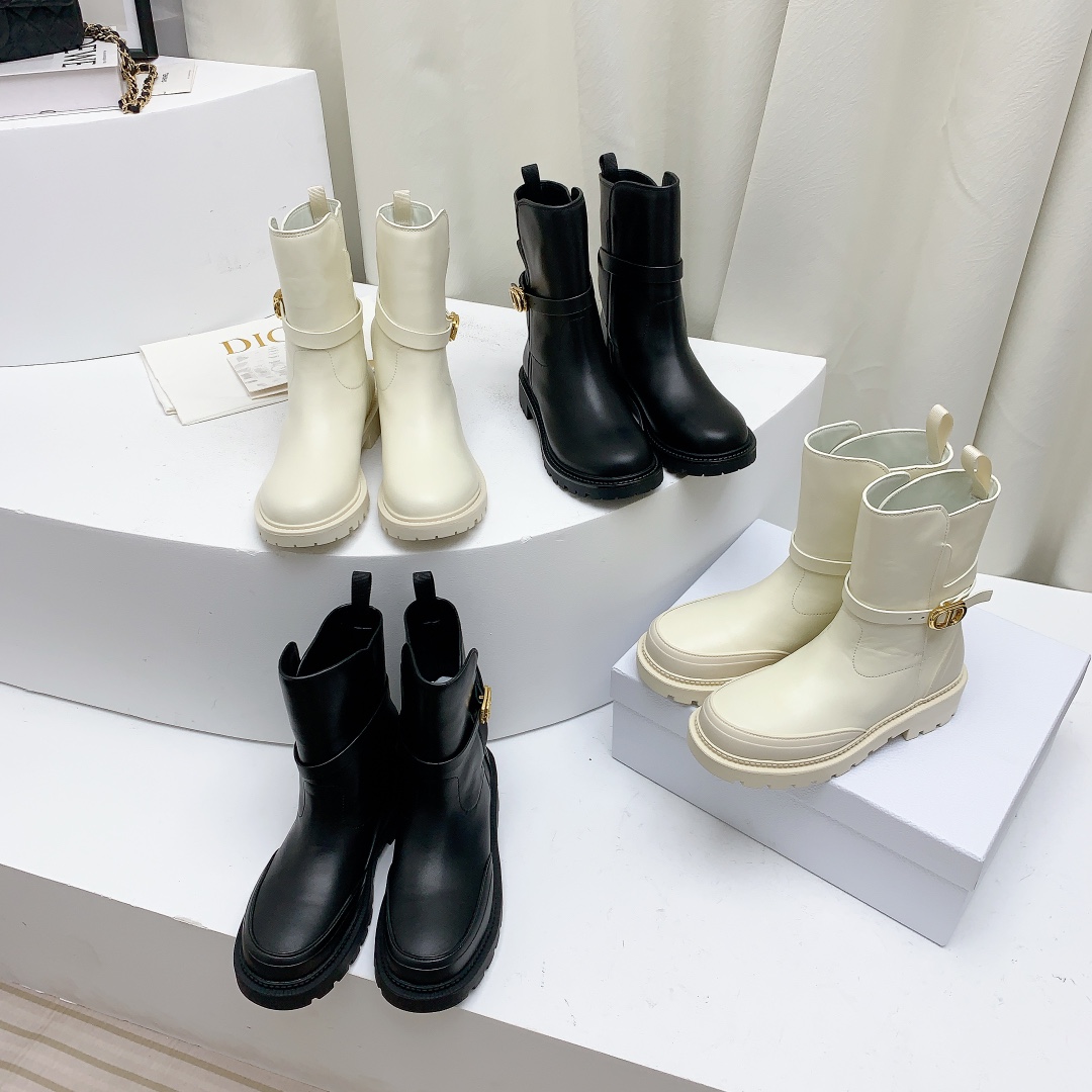 [TOP] Christian Dior Autumn And Winter New Product Thick Bottom Boots - 4 Colors
