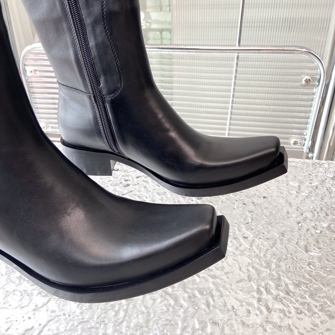 [TOP] BALENCIAGA Santiago Over The Knee Boots - 4.5cm - Black