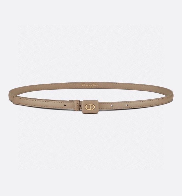 [TOP] Christian Dior Glossy Gold Finish Metal Belt - 1.5cm