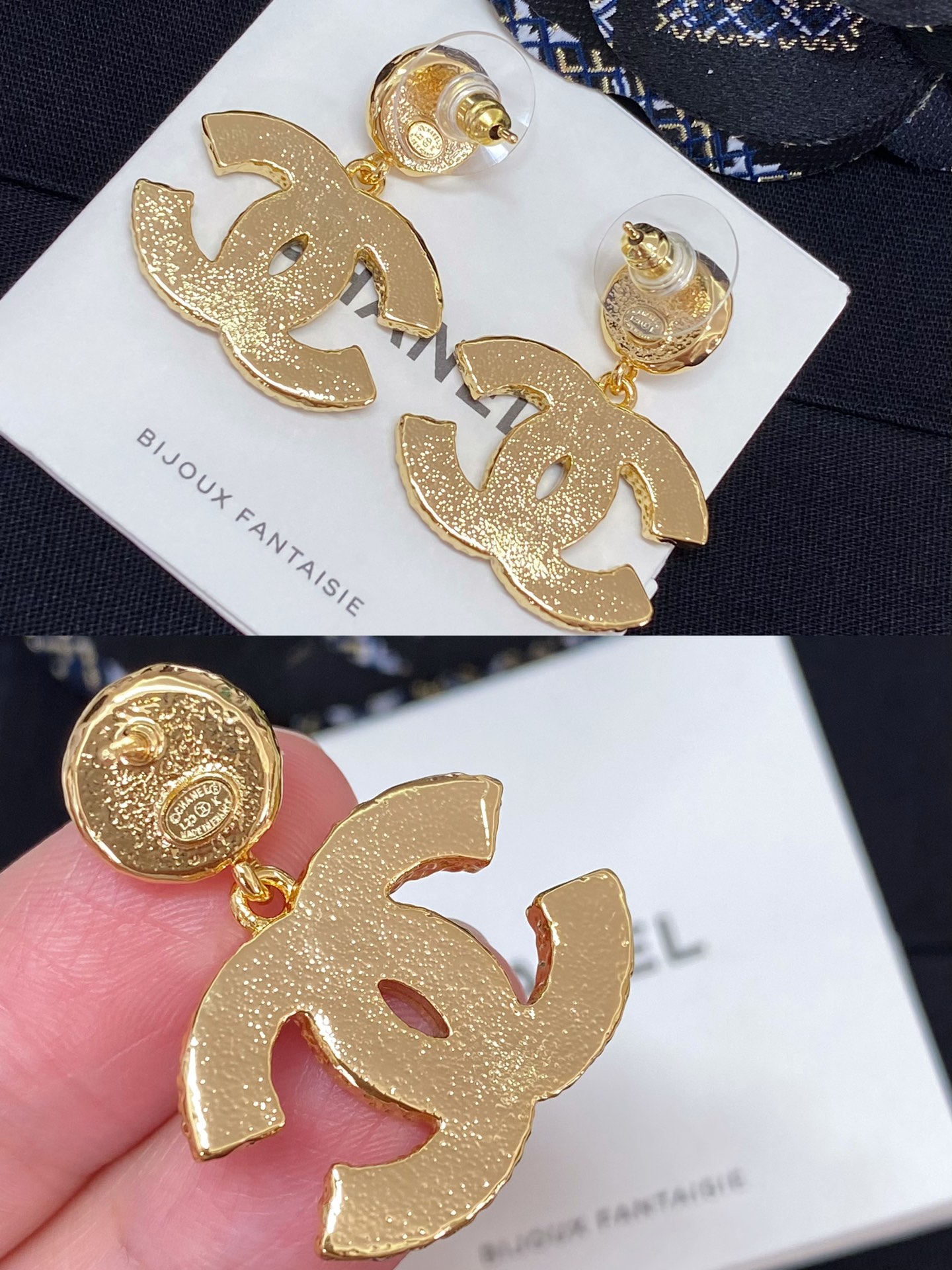 [TOP] CHANEL Pearl Drop Enamel Double C Earrings - 2 Colors - 711 Luxury