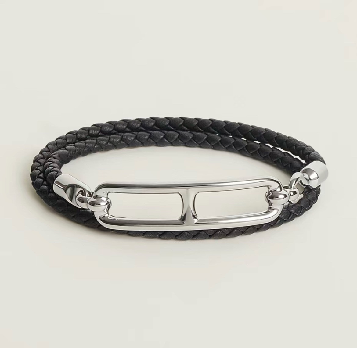 [TOP] HERMES Pig Nose Leather Cord Bracelet - 9 Colors