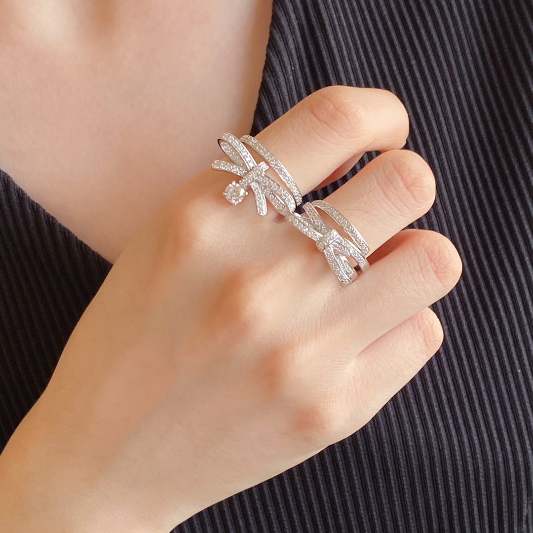[TOP] CHANEL Bow Ring - 2 Styles