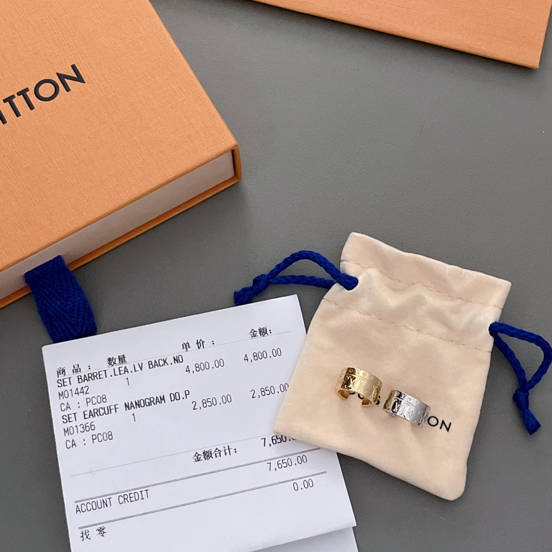 [TOP] Louis Vuitton LV Two-piece Set of Ear Cuffs