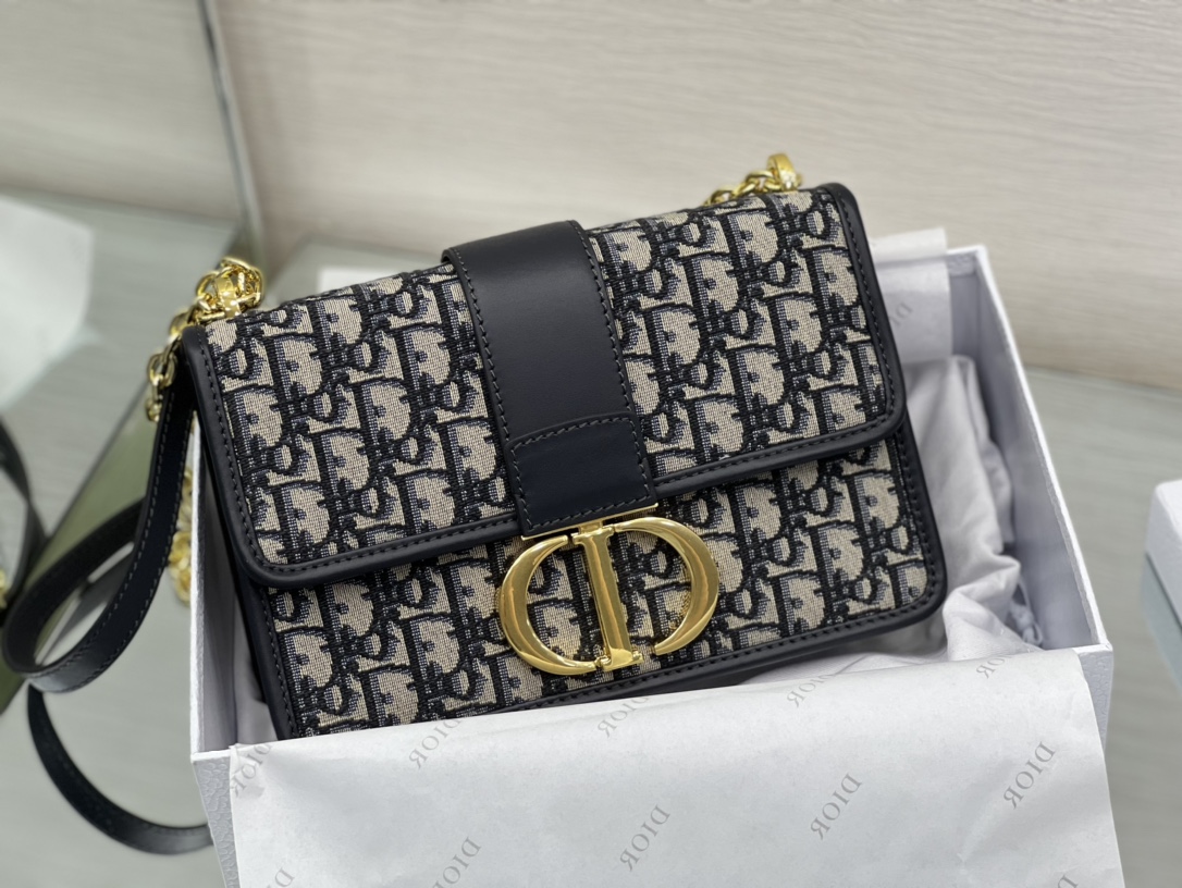 [Top] Christian Dior Original Single Chain Crossbody 30Montaigne Bag 25x15x8 cm
