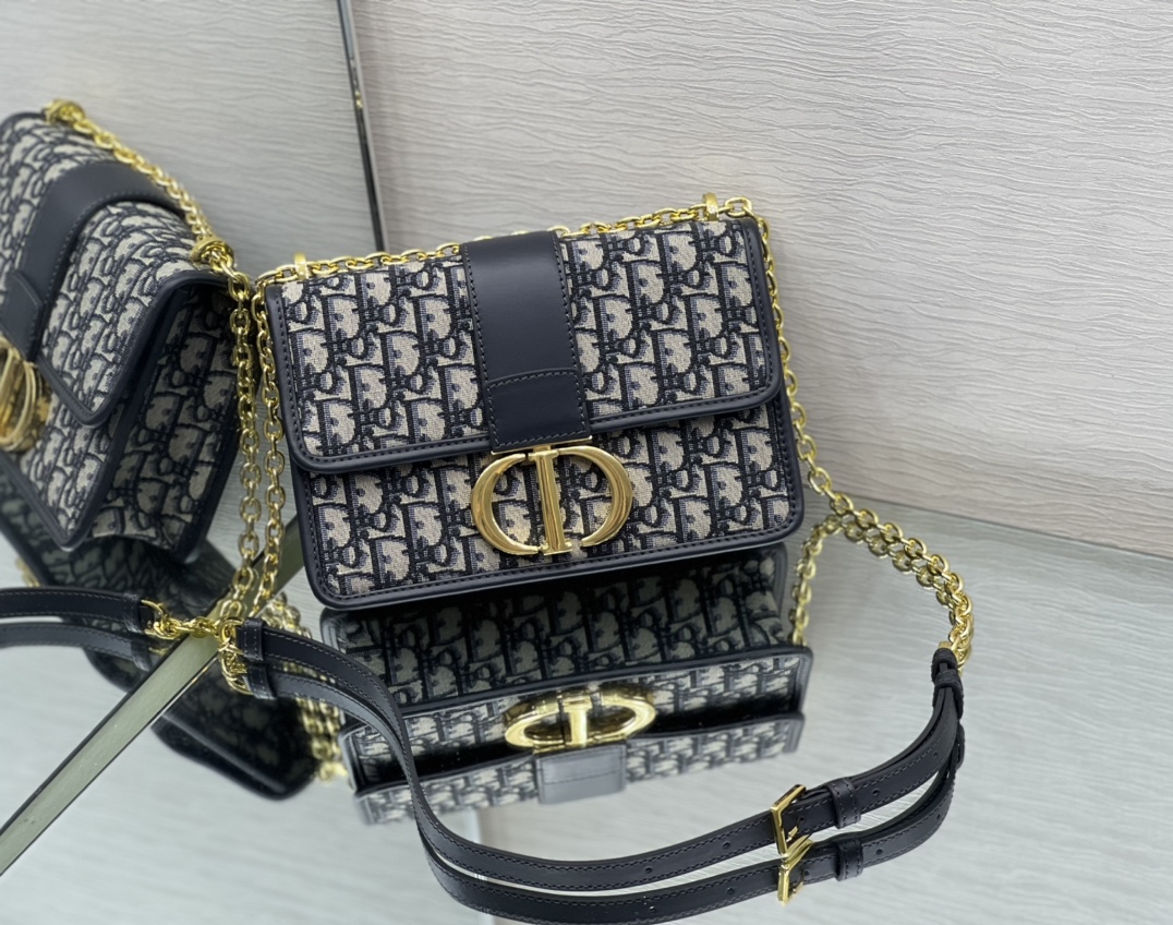 [Top] Christian Dior Original Single Chain Crossbody 30Montaigne Bag 25x15x8 cm