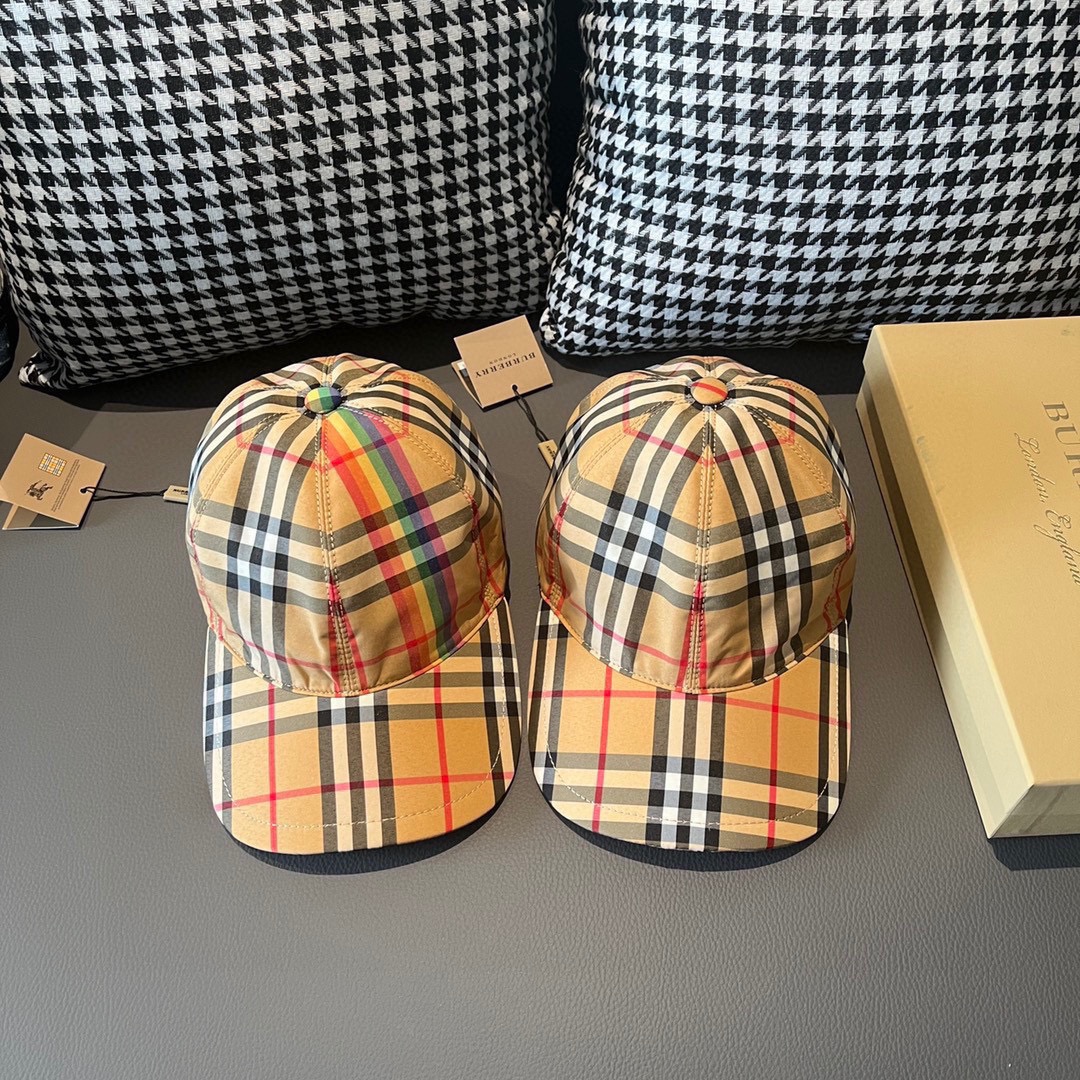 [TOP] BURBERRY Classic Plaid Baseball Hat