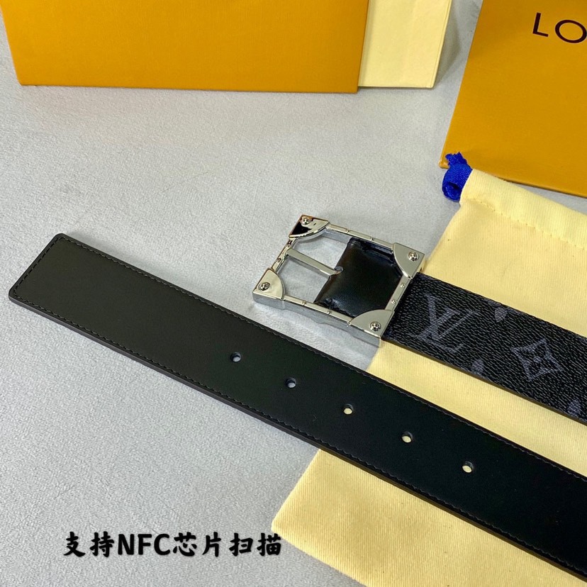 [TOP] Louis Vuitton LV Cowhide Belt - 4CM