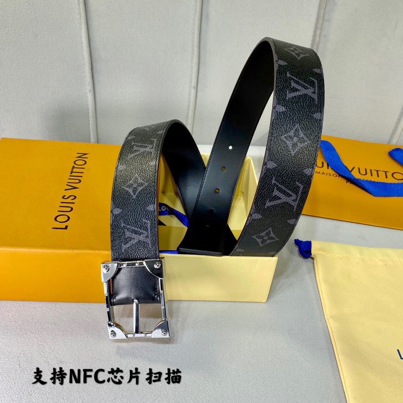 [TOP] Louis Vuitton LV Cowhide Belt - 4CM