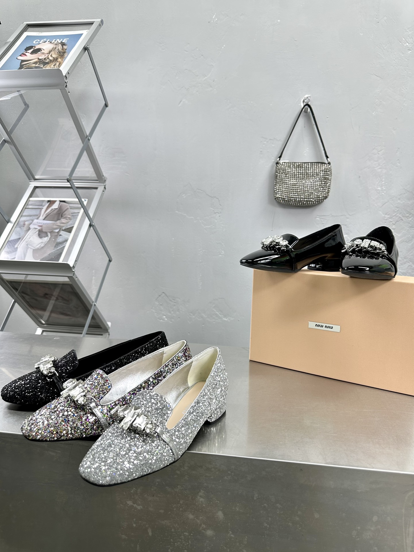 [TOP] Miu Miu Sequin Single Shoe - 4 Colors