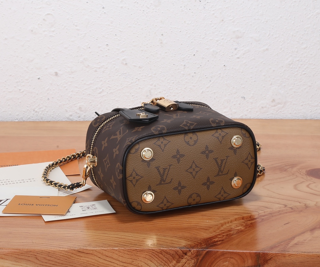 [TOP] Louis Vuitton LV Nice Cosmetic Bag In Monogram And Monogram Reverse Canvas Bag  19 x 13 x 11 cm