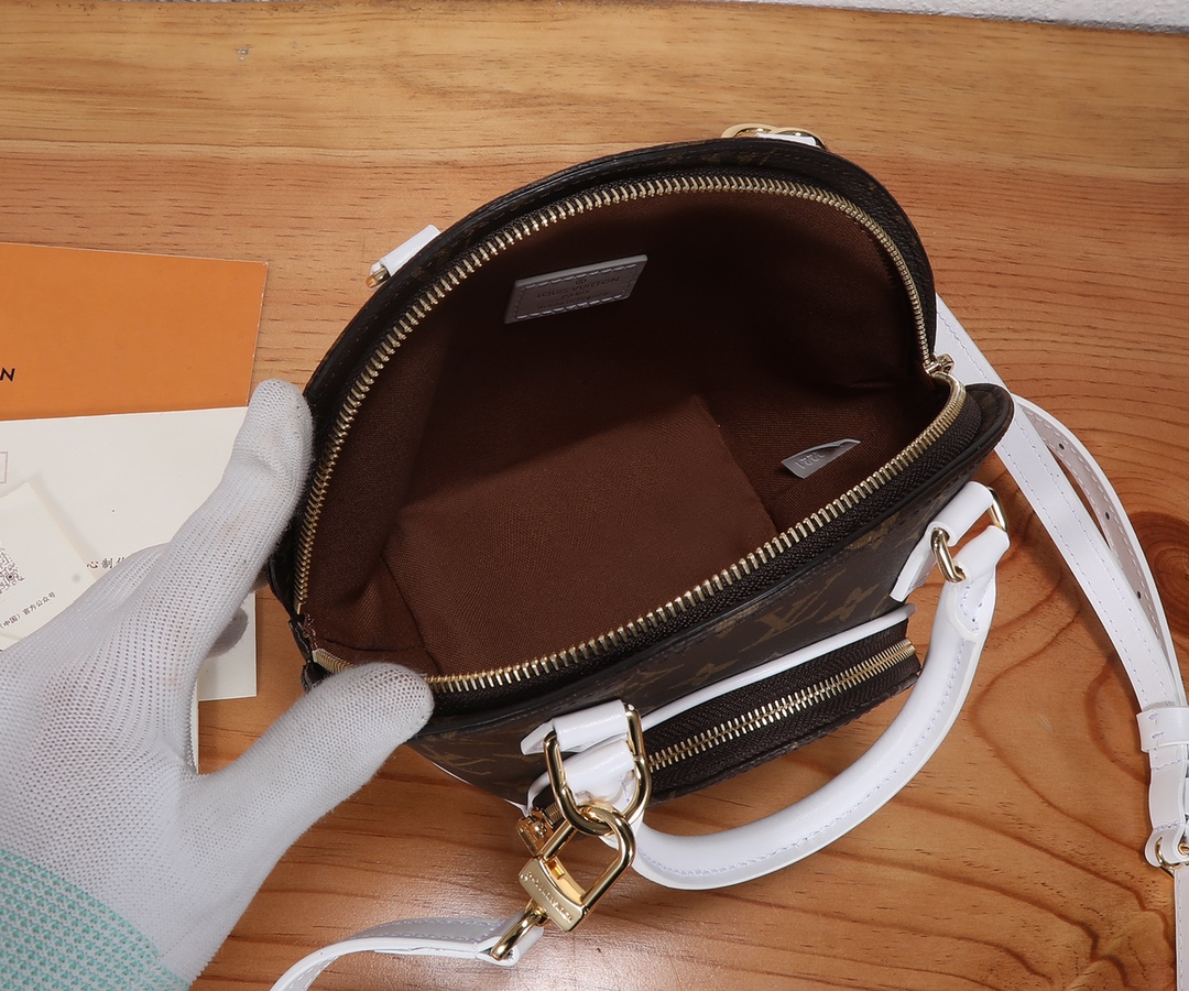 [TOP] Louis Vuitton LV  Nicolas Ghesquière Ellipse BB Handbag Monogram Canvas Curved Handbag 22.5 x 19.5 x 10 cm