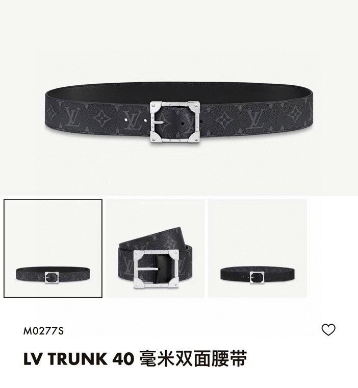 [TOP] Louis Vuitton LV Cowhide Belt - 4CM