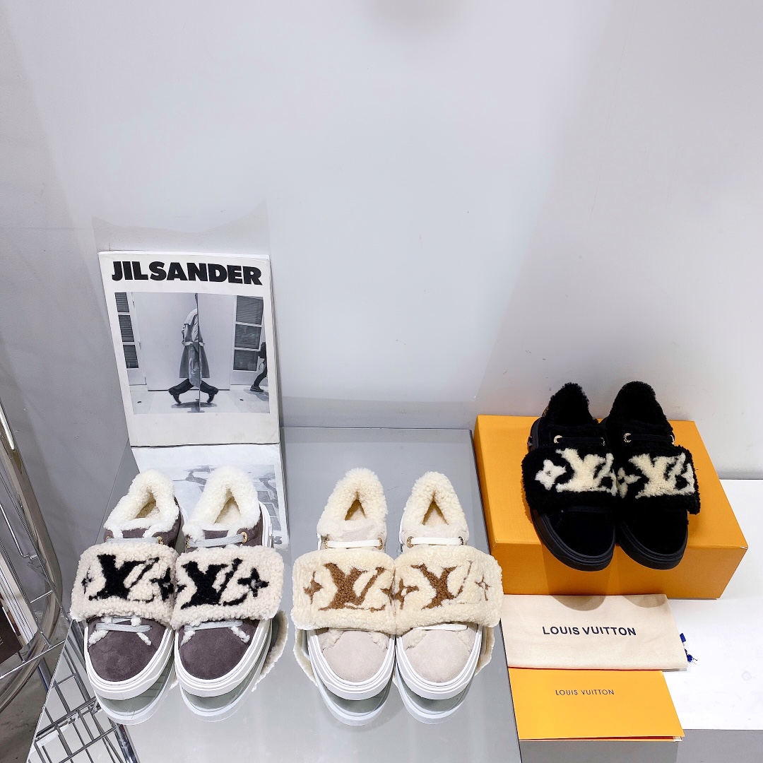 [TOP] Louis Vuitton LV Comfortable And Versatile Calf Leather Shoes - 3 Colors