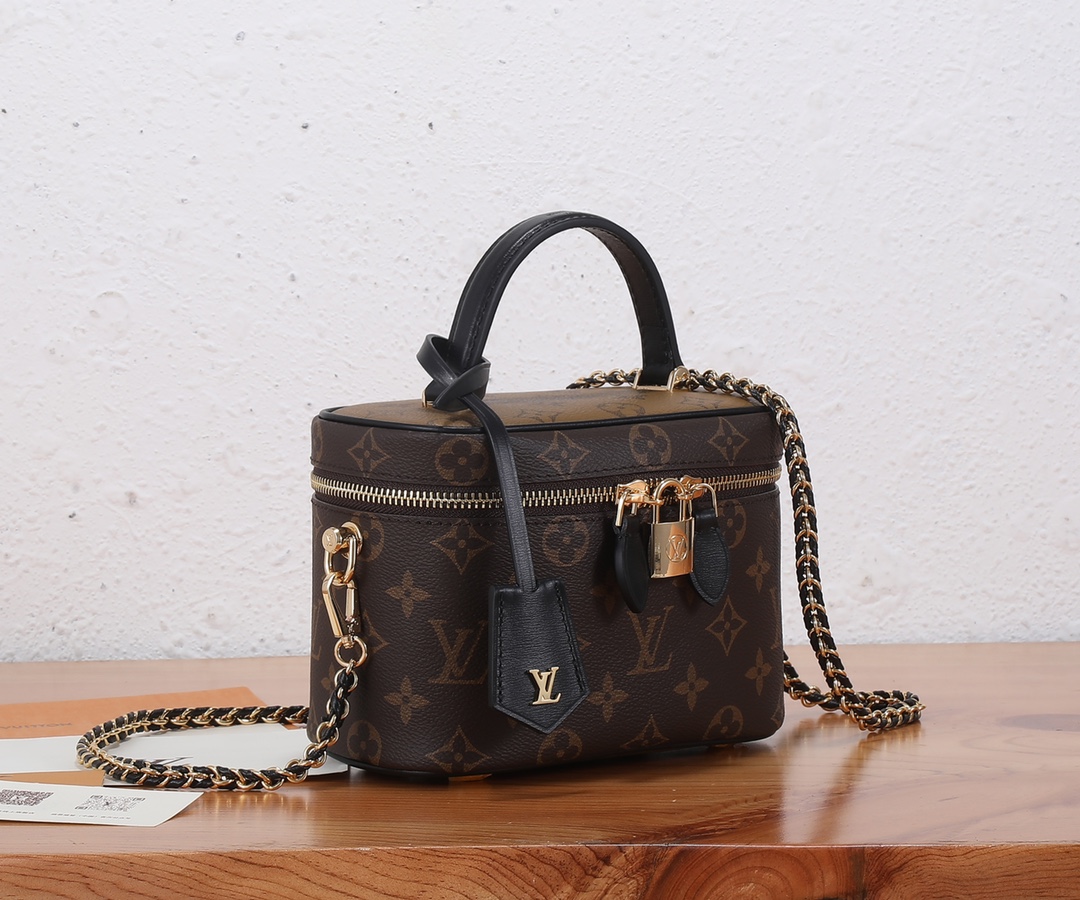 [TOP] Louis Vuitton LV Nice Cosmetic Bag In Monogram And Monogram Reverse Canvas Bag  19 x 13 x 11 cm