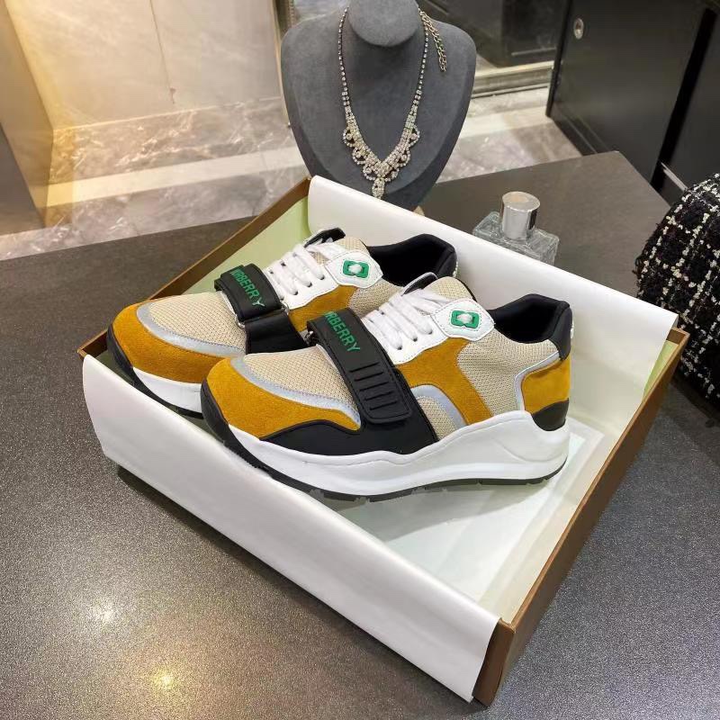 [TOP] BURBERRY Latest Thick Bottom Sports Shoes - Orange