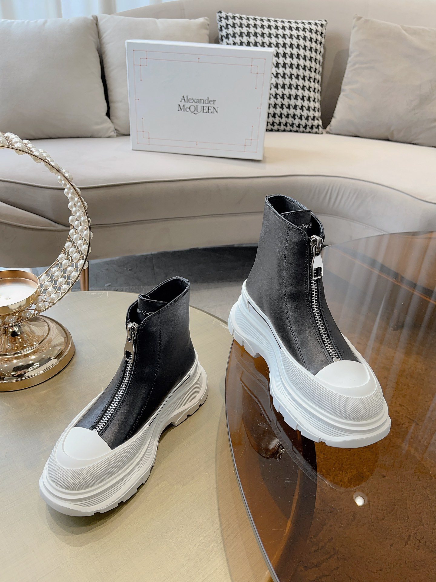 [TOP] Alexander McQueen Alexander Versatile Classic Zipper Boots - 3 Colour