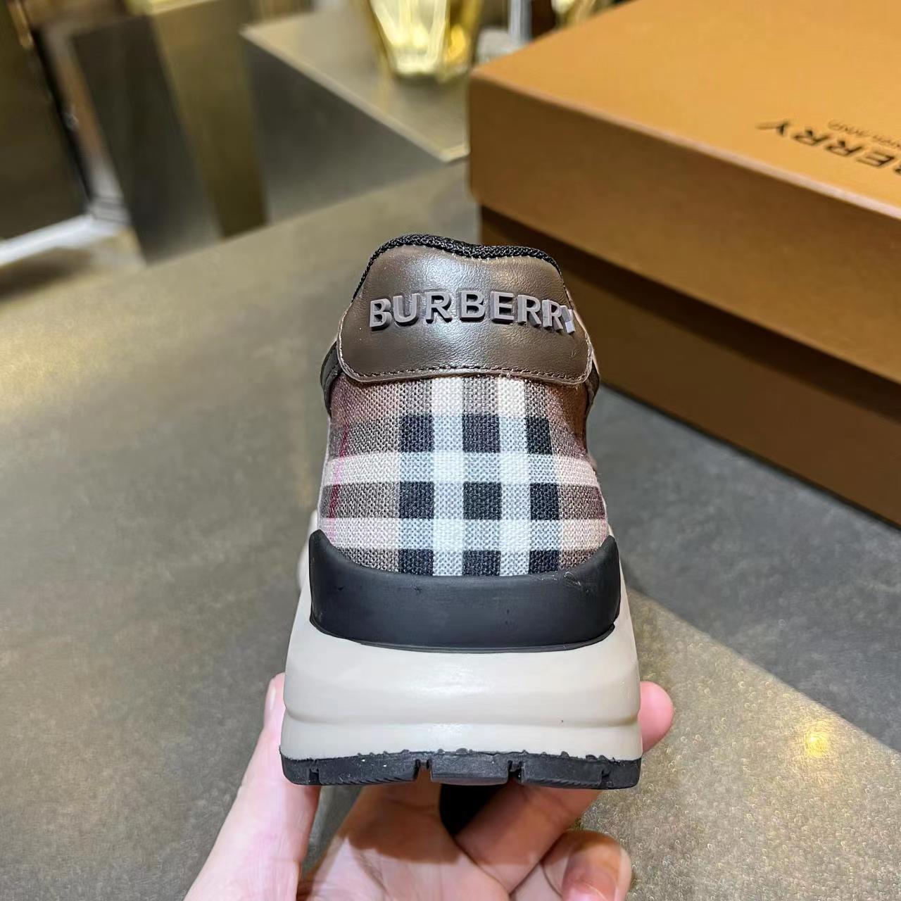 [TOP] BURBERRY Latest Thick Bottom Sports Shoes - Brown