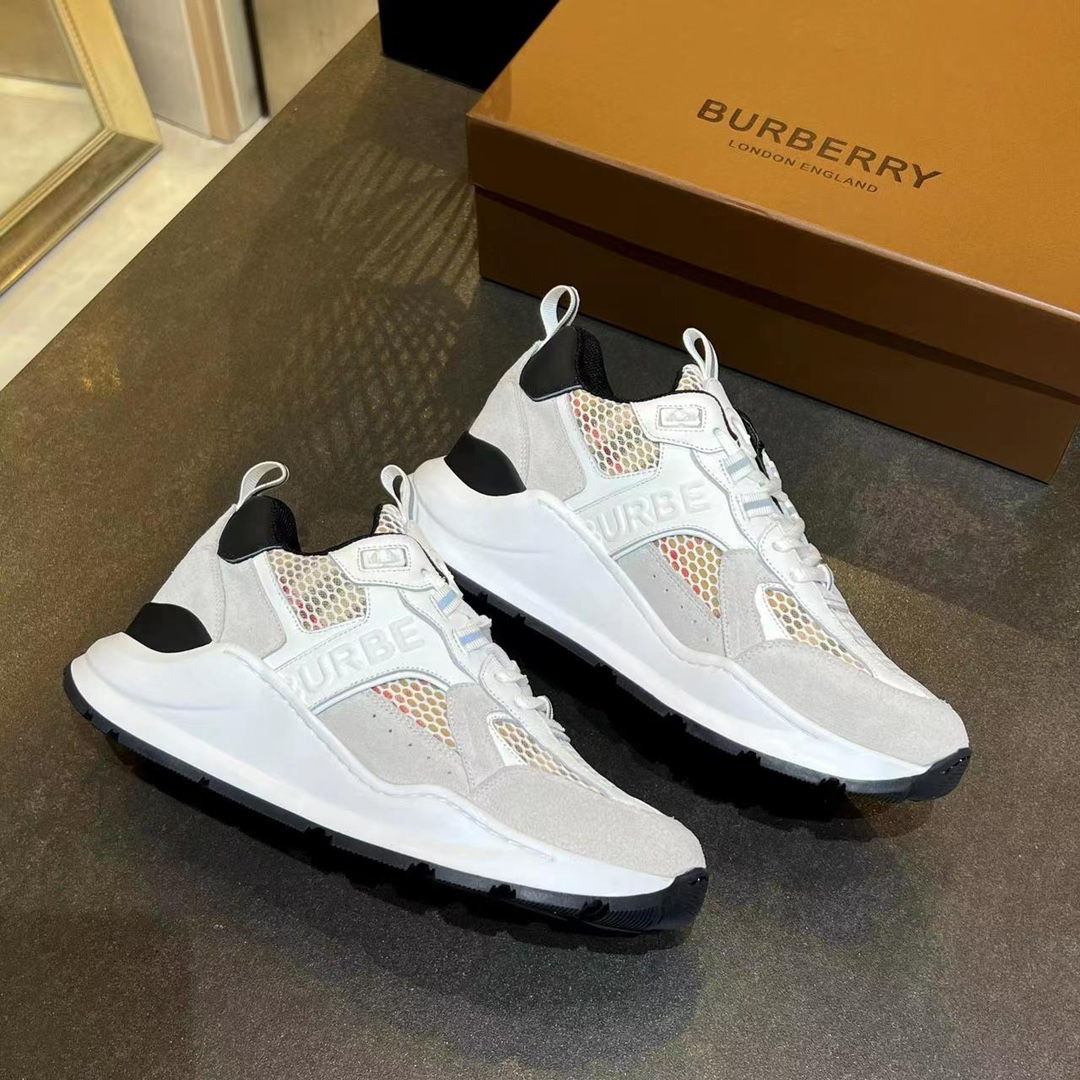 [TOP] BURBERRY Latest Thick Bottom Sports Shoes - White