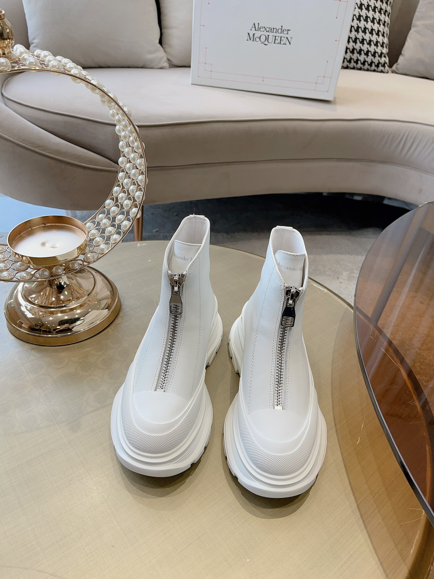 [TOP] Alexander McQueen Alexander Versatile Classic Zipper Boots - 3 Colour