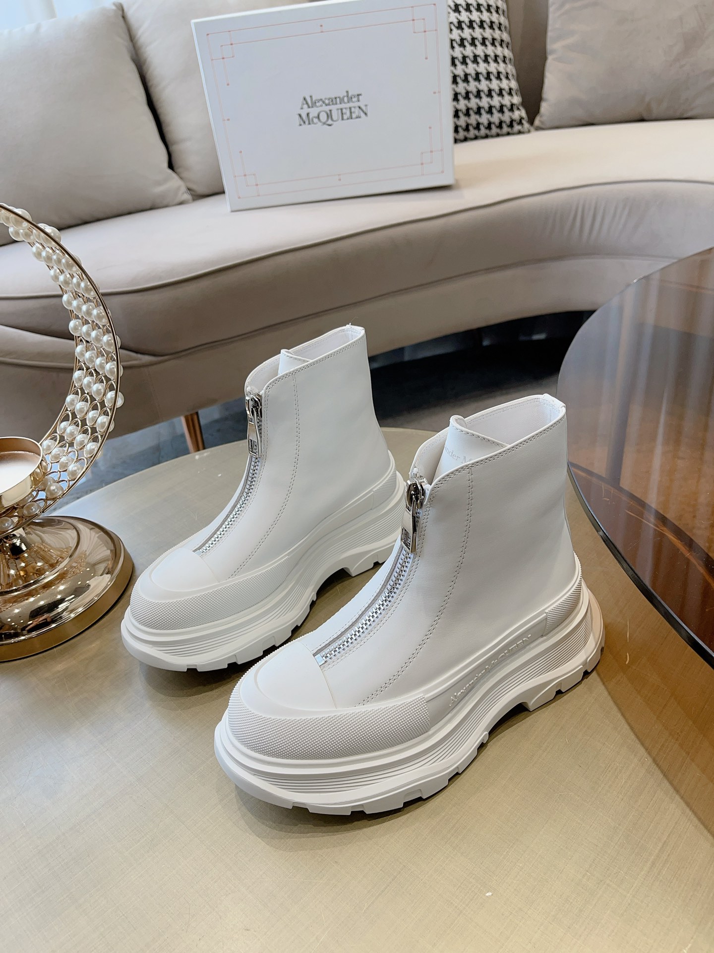 [TOP] Alexander McQueen Alexander Versatile Classic Zipper Boots - 3 Colour