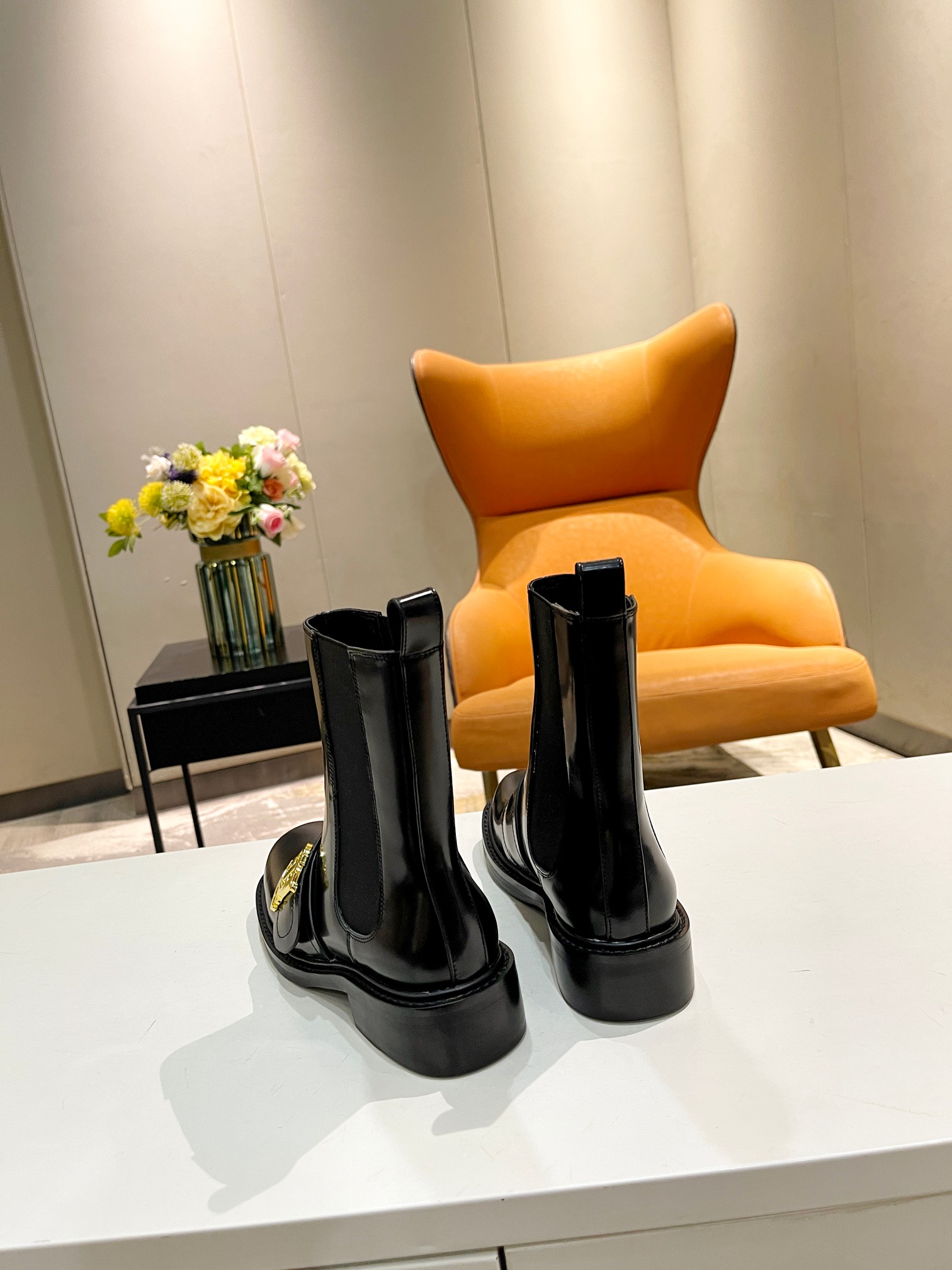 [TOP] BURBERRY New Martin Boots - 4cm - 3 Black
