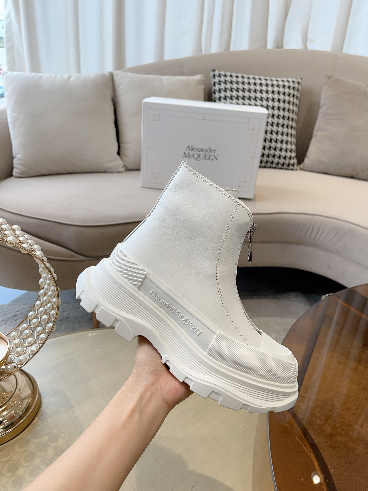 [TOP] Alexander McQueen Alexander Versatile Classic Zipper Boots - 3 Colour