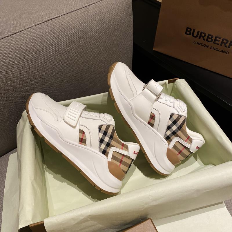 [TOP] BURBERRY Latest Thick Bottom Sports Shoes - White