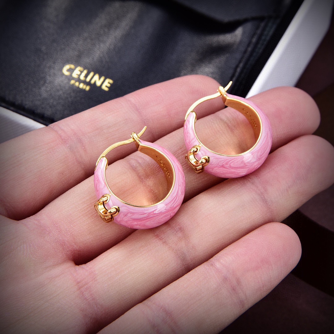 [TOP] CELINE Drip Oil Earrings - 2 Colors - 711 Luxury