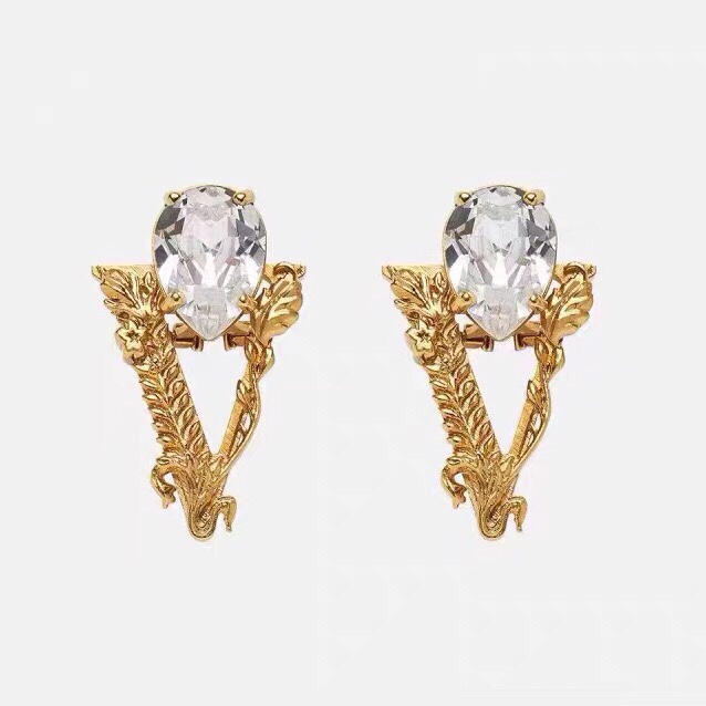 [TOP] VERSACE Medusa Gold Earrings