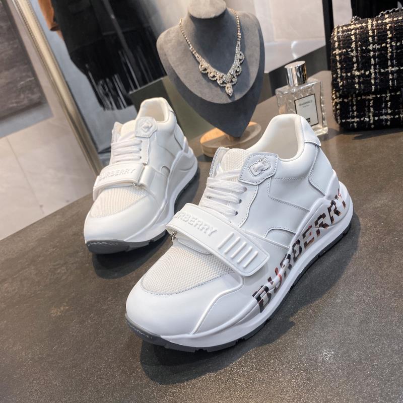 [TOP] BURBERRY Latest Thick Bottom Sports Shoes - White