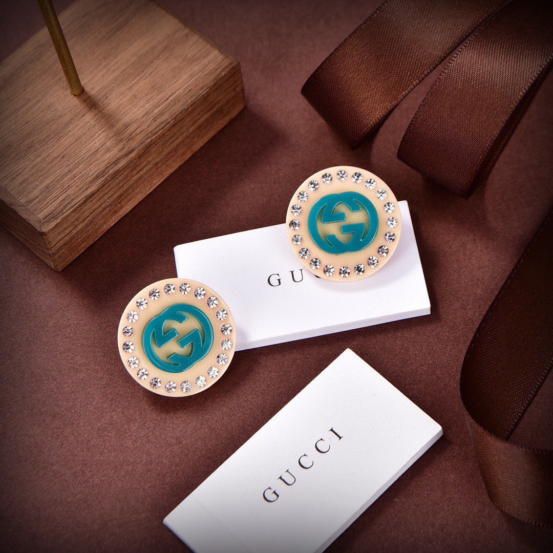 [TOP] GUCCI Resin Earrings