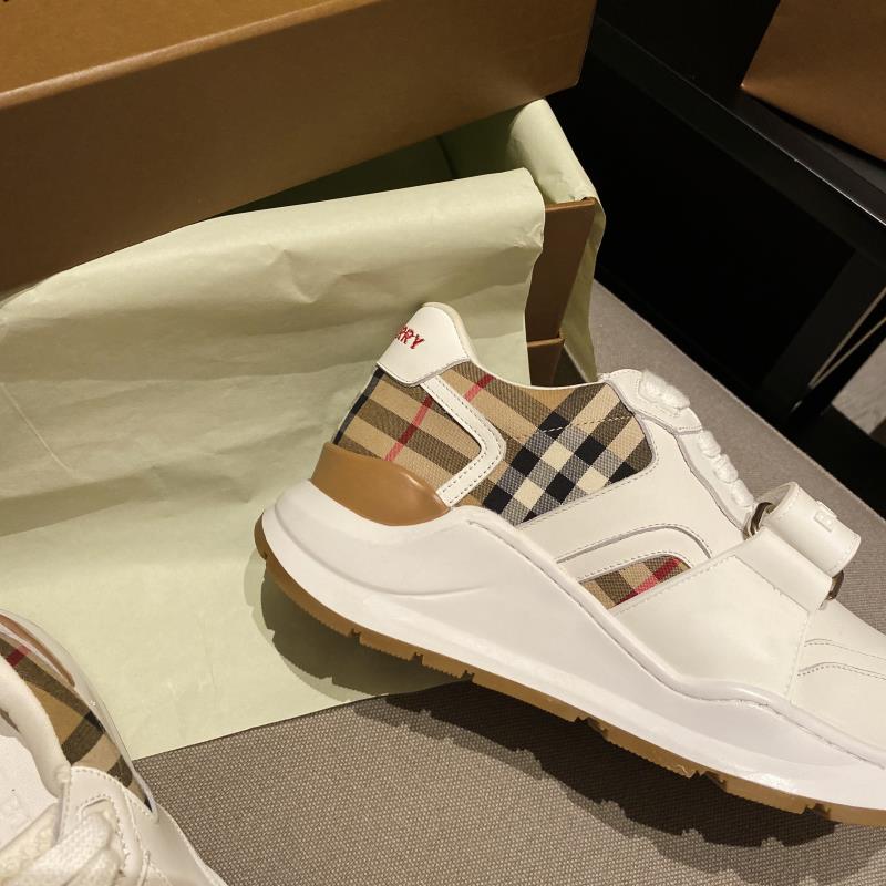 [TOP] BURBERRY Latest Thick Bottom Sports Shoes - White