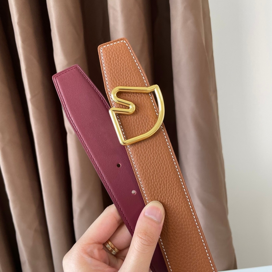 [TOP] HERMES Double Sided Waistband - 3.8CM