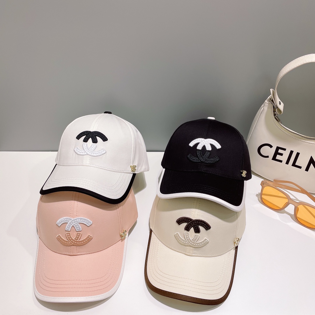 [TOP] CHANEL Classic Baseball Hat - 4 Colors